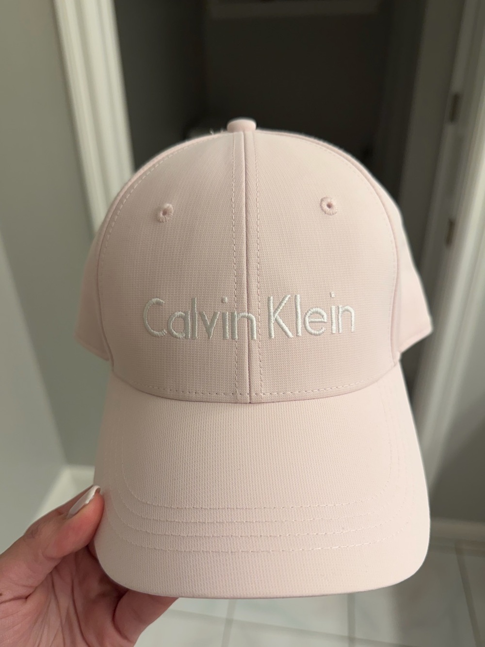 Calvin Klein Light Pink Embroidered Logo Baseball Cap Hat OS